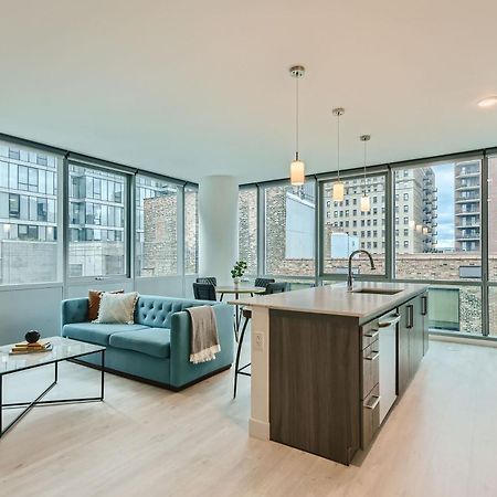 Sentral Michigan Avenue Aparthotel Chicago Quarto foto A model apartment