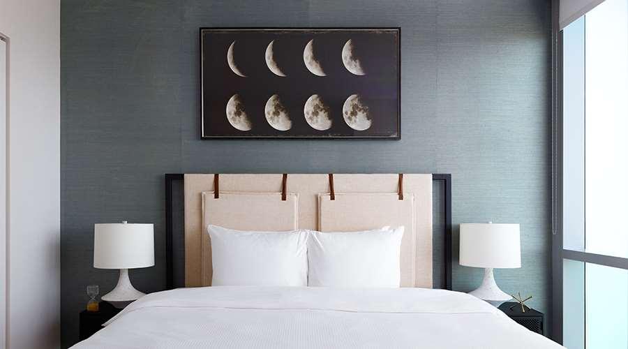 Sentral Michigan Avenue Aparthotel Chicago Quarto foto A bedroom at the West Hollywood hotel