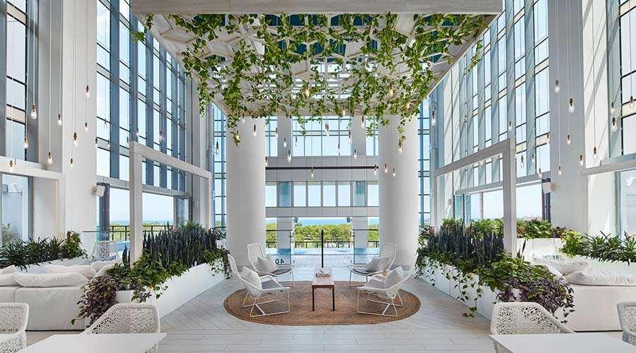 Sentral Michigan Avenue Aparthotel Chicago Interior foto The lobby of the building