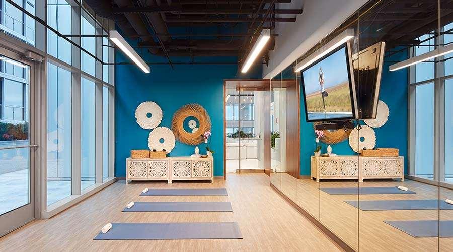 Sentral Michigan Avenue Aparthotel Chicago Instalações foto The yoga studio at the 1000M building