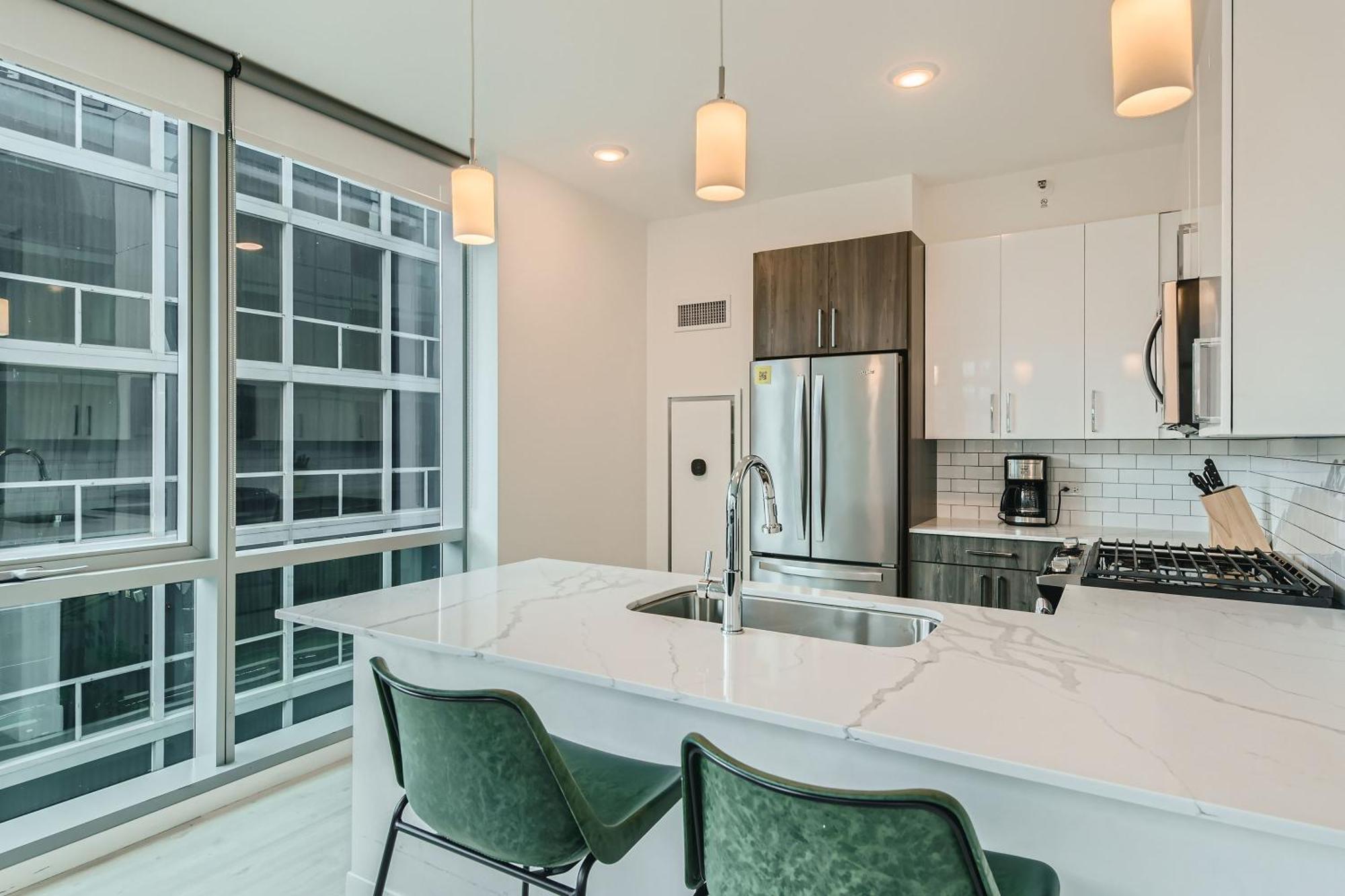 Sentral Michigan Avenue Aparthotel Chicago Quarto foto Kitchen